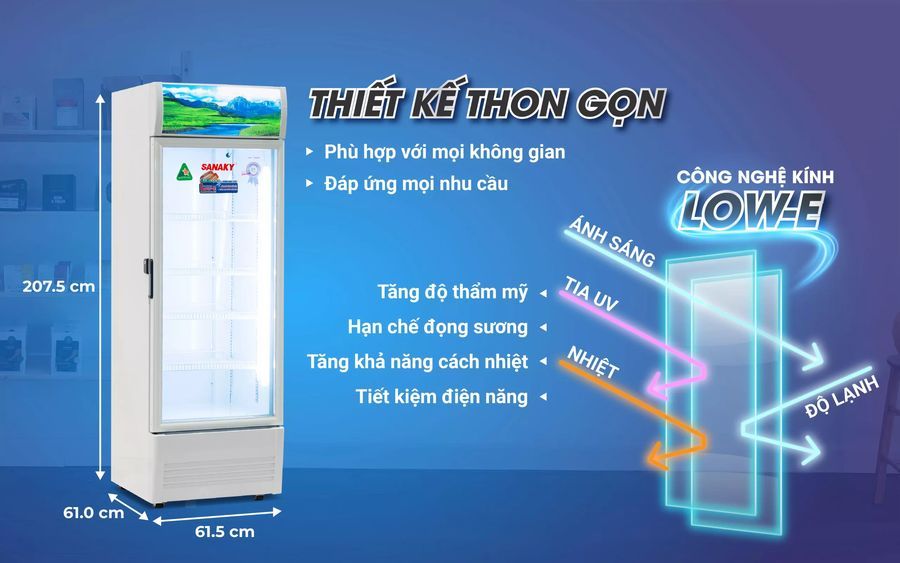 thiết kế tủ mát dàn đồng 400l