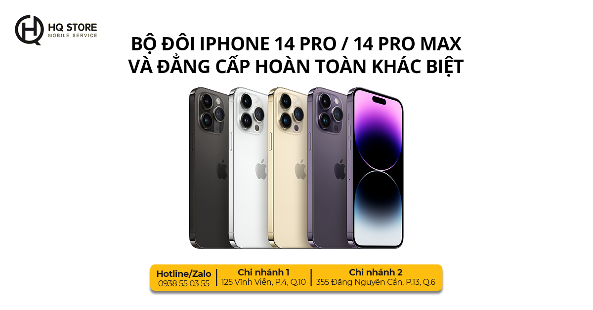 Bộ Đôi iPhone 14 Pro / iPhone 14 Pro Max Và Đẳng Cấp Hoàn Toàn Khác Biệt