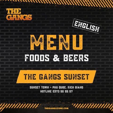 Menu - The Gangs Sunset (English)
