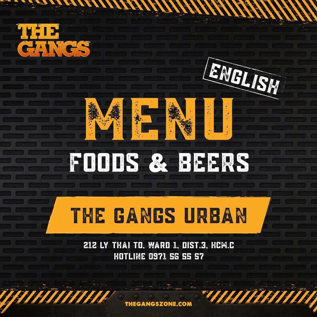 Menu - The Gangs Urban (English)
