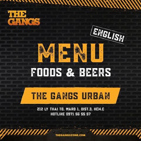 Menu - The Gangs Urban (English)