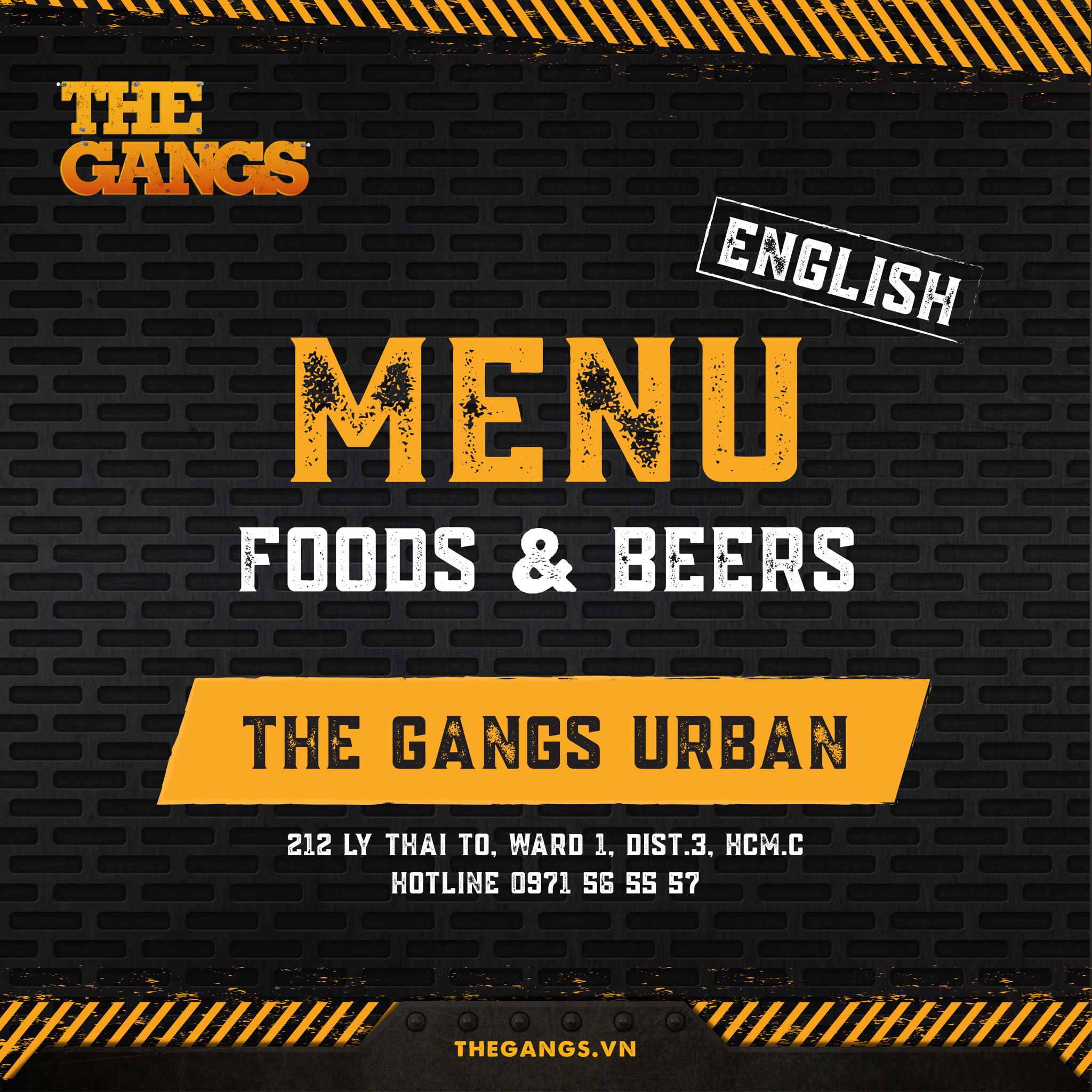 Menu - The Gangs Urban (English)