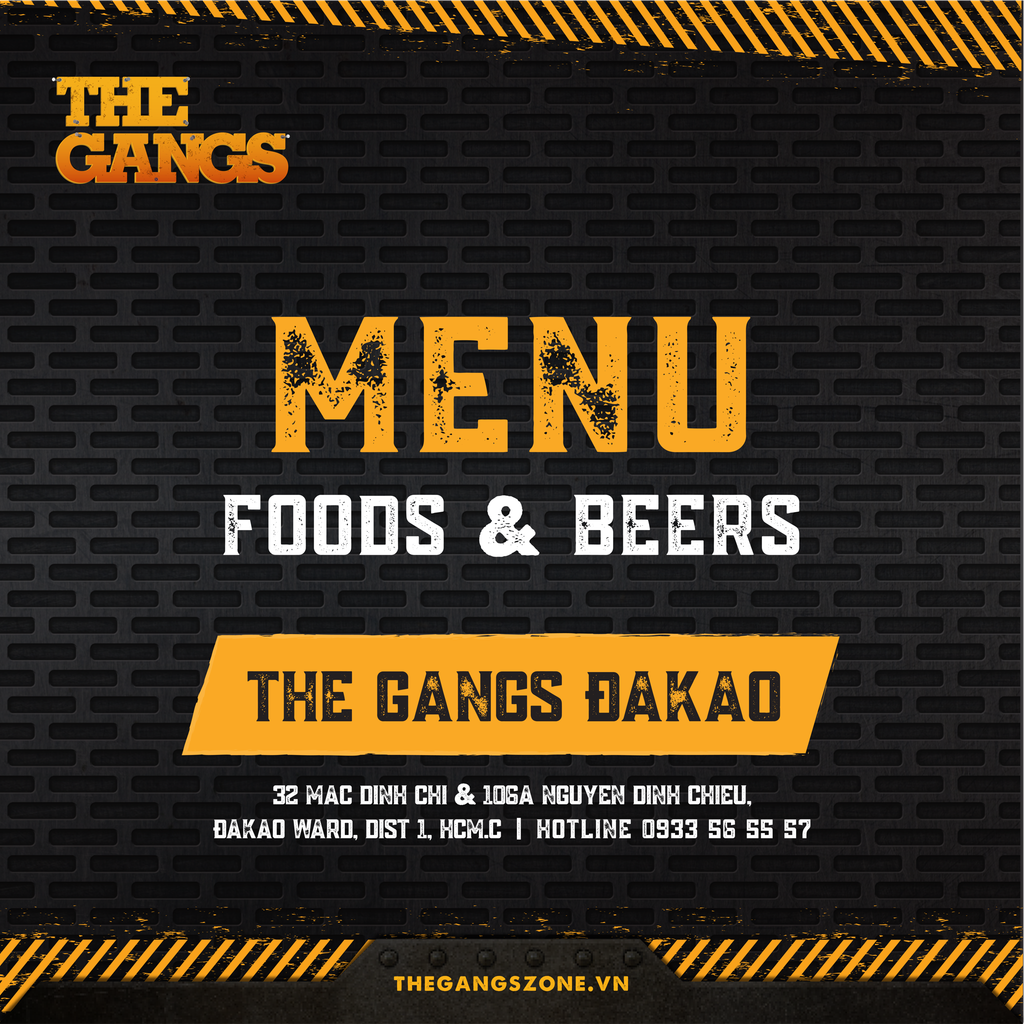Menu - The Gangs Đakao