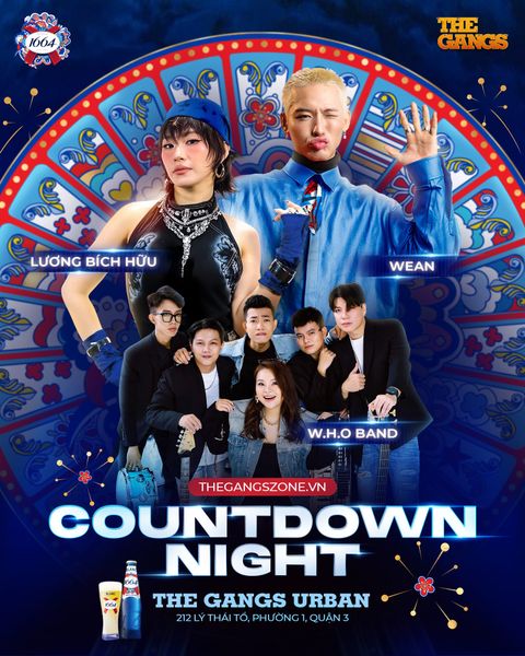 Tiệc Countdown bùng nổ tại The Gangs cùng bia Pháp 1664 Blanc! 🔥🥳