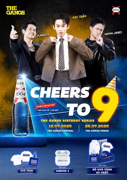 Sinh Nhật The Gangs 9 Tuổi – Đêm Hội Gangsta Cùng Kay Trần, Huỳnh James & PJNBOYS