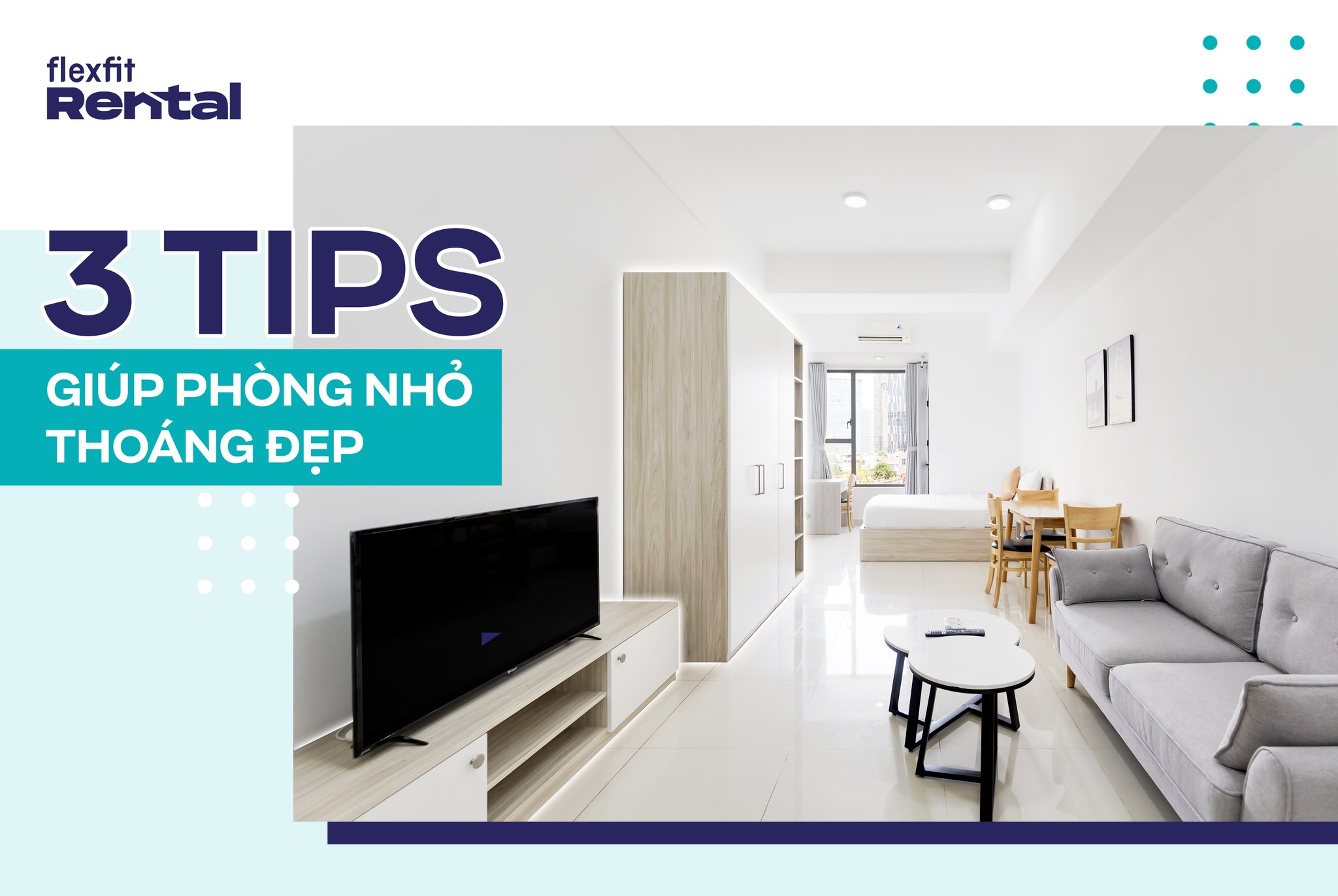 Mách bạn 3 tips về nội thất cho không gian nhỏ