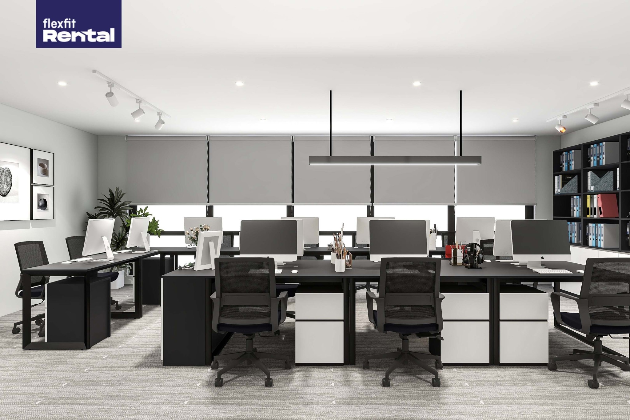 Bộ sưu tập nội thất văn phòng Black&White hiện đại, ấn tượng