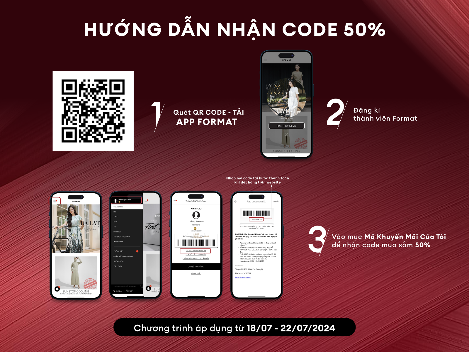 Tặng Code Mua Sắm 50%, Khi Tải App Format