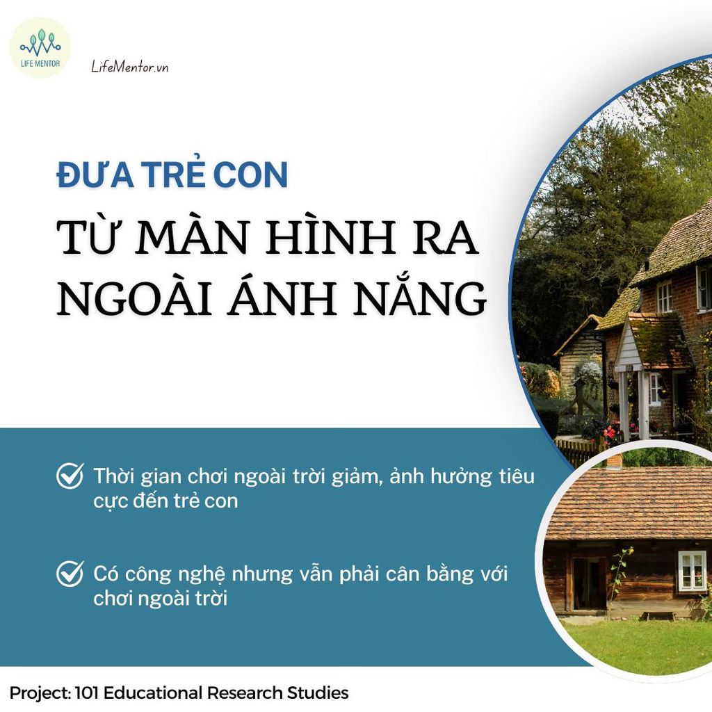 ĐƯA TRẺ CON TỪ MÀN HÌNH RA NGOÀI ÁNH NẮNG