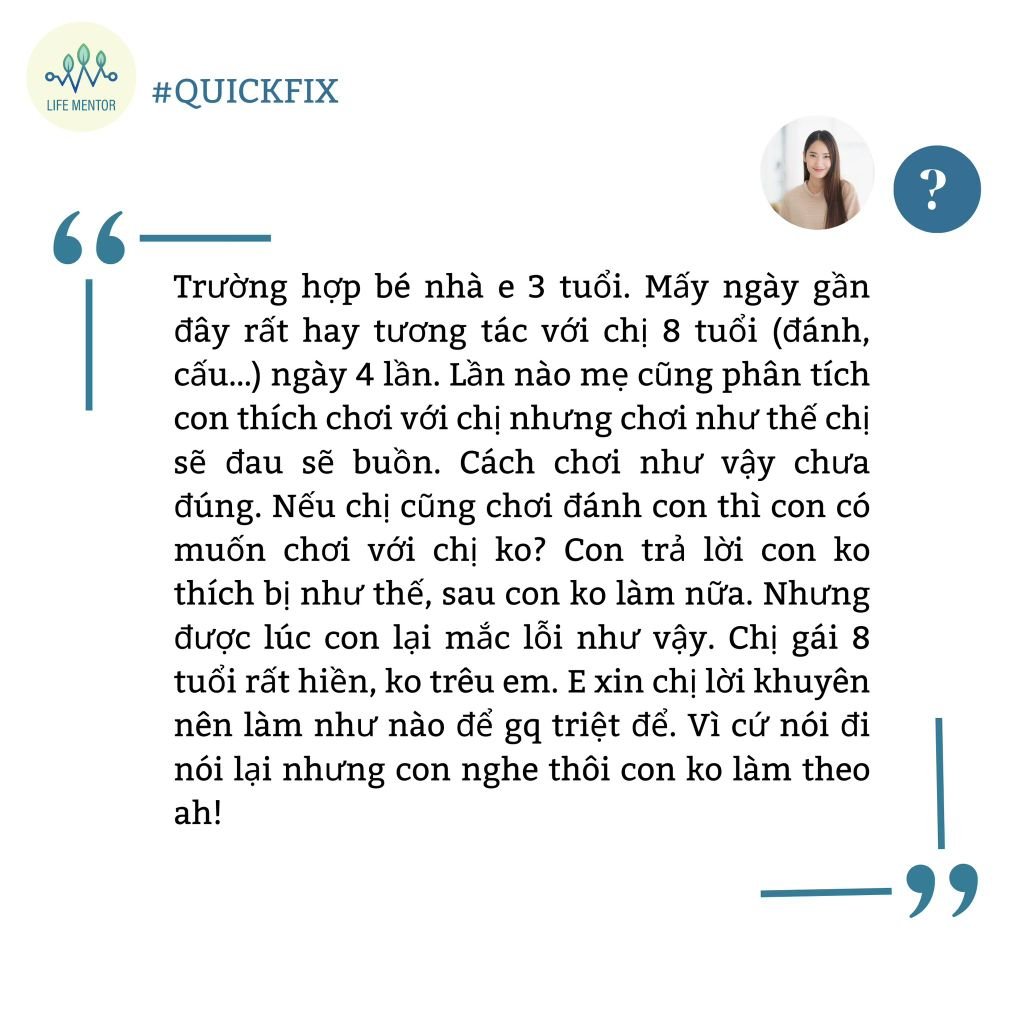 Khi em gái đánh chị