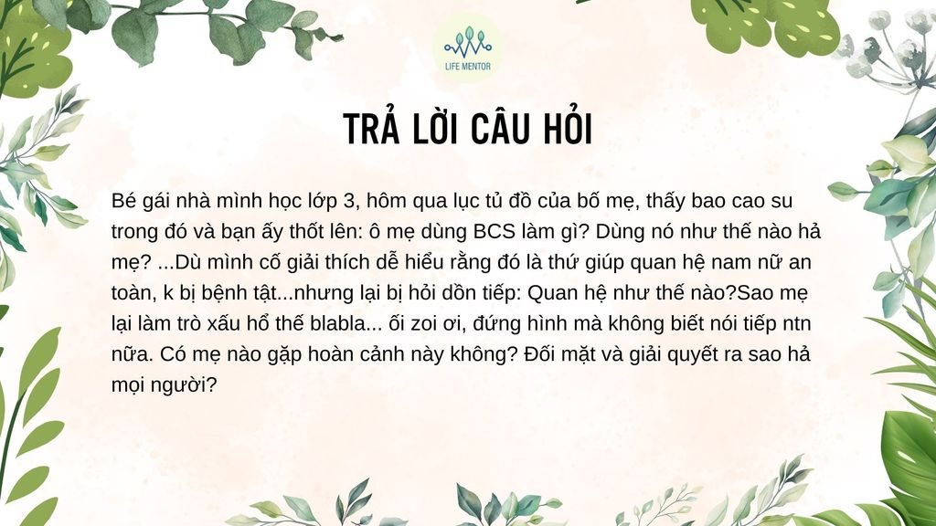 Nên trả lời sự tò mò của con thế nào?