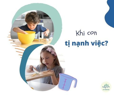 Khi con tị nạnh việc