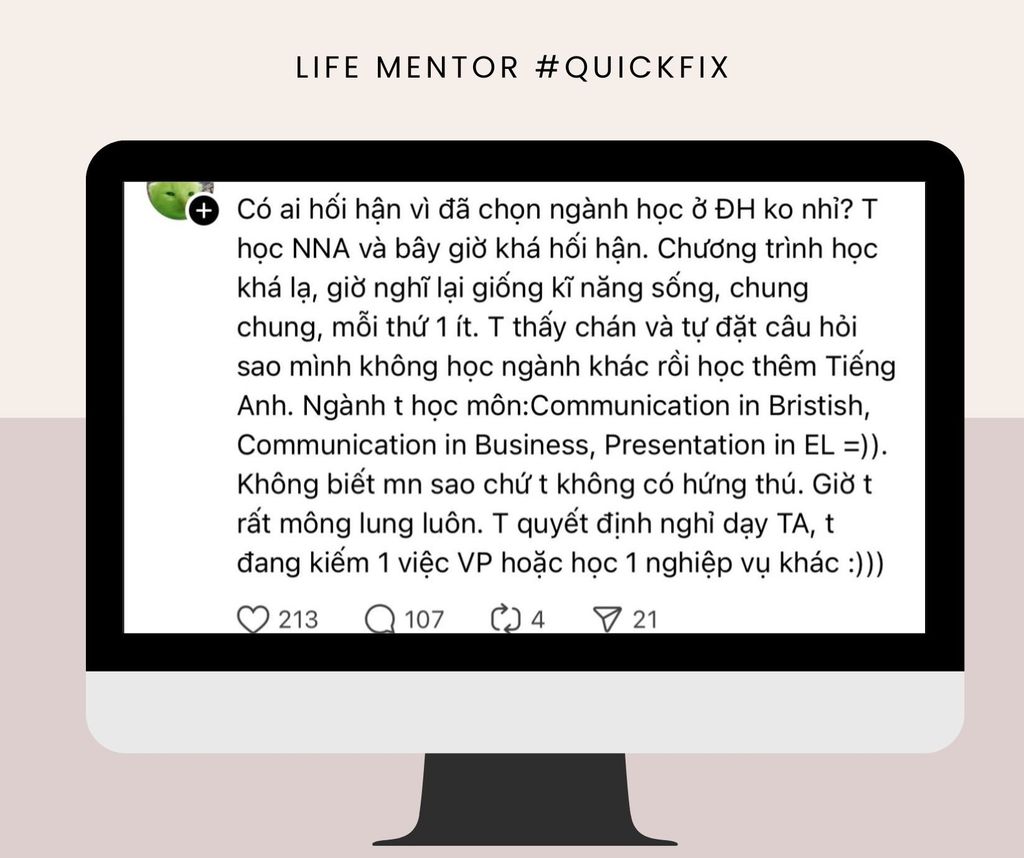 Hối hận vì học ngành ngôn ngữ Anh?