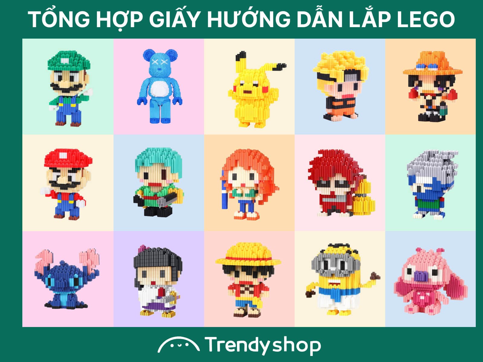 Update liên tục Tổng Hợp Từ A Z Giấy Hướng Dẫn Lắp Lego Siêu HOT TrendyShop