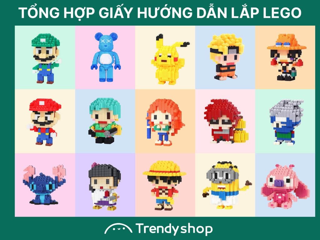 Update Liên Tục Tổng Hợp Từ A Z Giấy Hướng Dẫn Lắp Lego Siêu Hot Trendyshop 9799