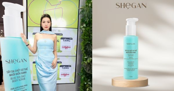 Tại sao sản phẩm tẩy da chết muối biển xanh được chọn làm điểm nhấn trong sự kiện của SHeGAN