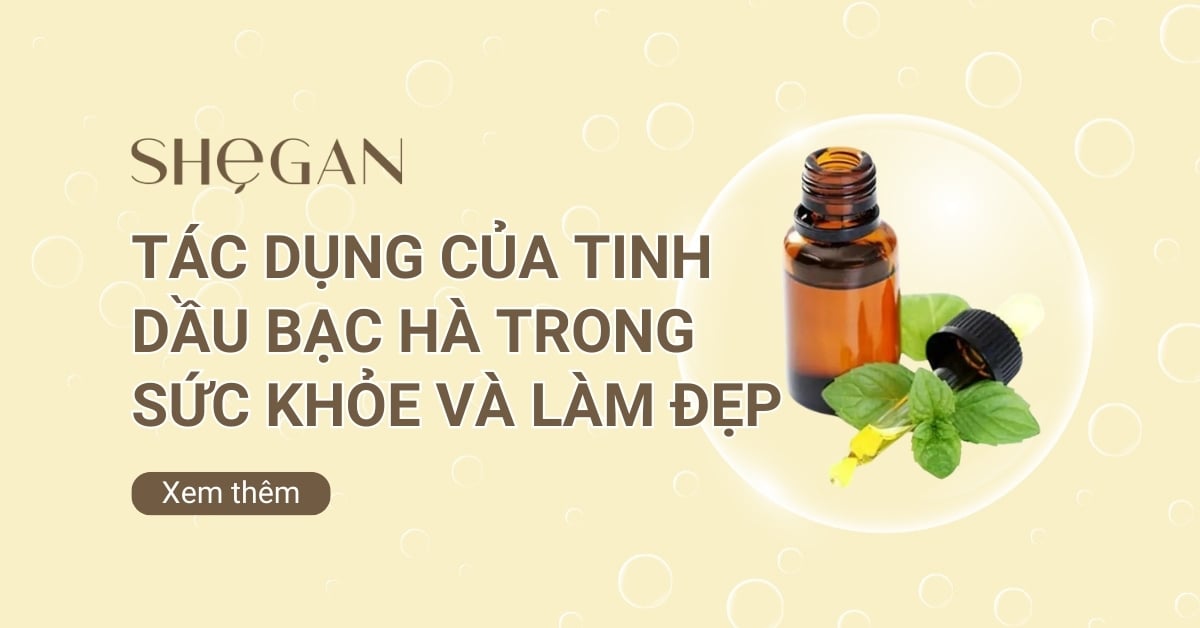 Tác dụng của tinh dầu bạc hà trong sức khỏe và làm đẹp
