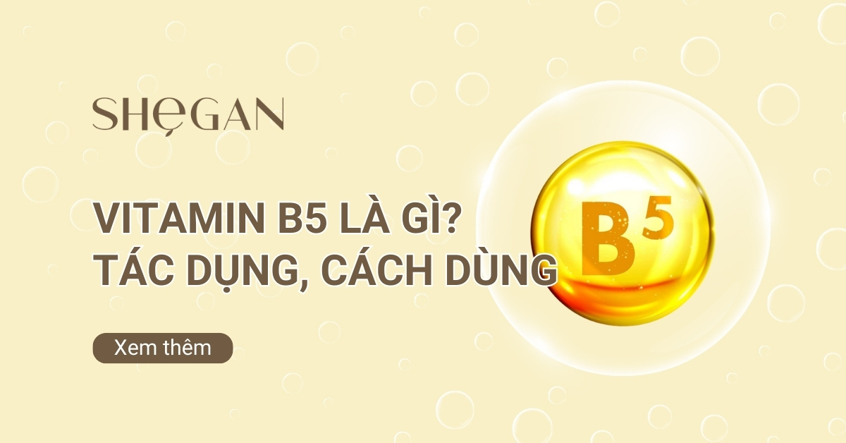 Vitamin B5 là gì? Tác dụng, cách dùng đối với sức khỏe