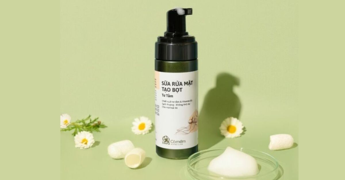 Sữa rửa mặt tạo bọt Tơ Tằm