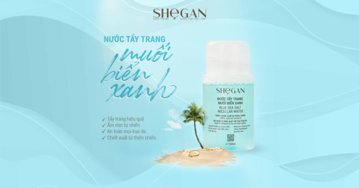 Nước Tẩy Trang Muối Biển Xanh SHeGAN