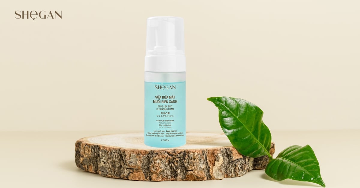 Sửa rửa mặt - Muối biển xanh SHeGAN