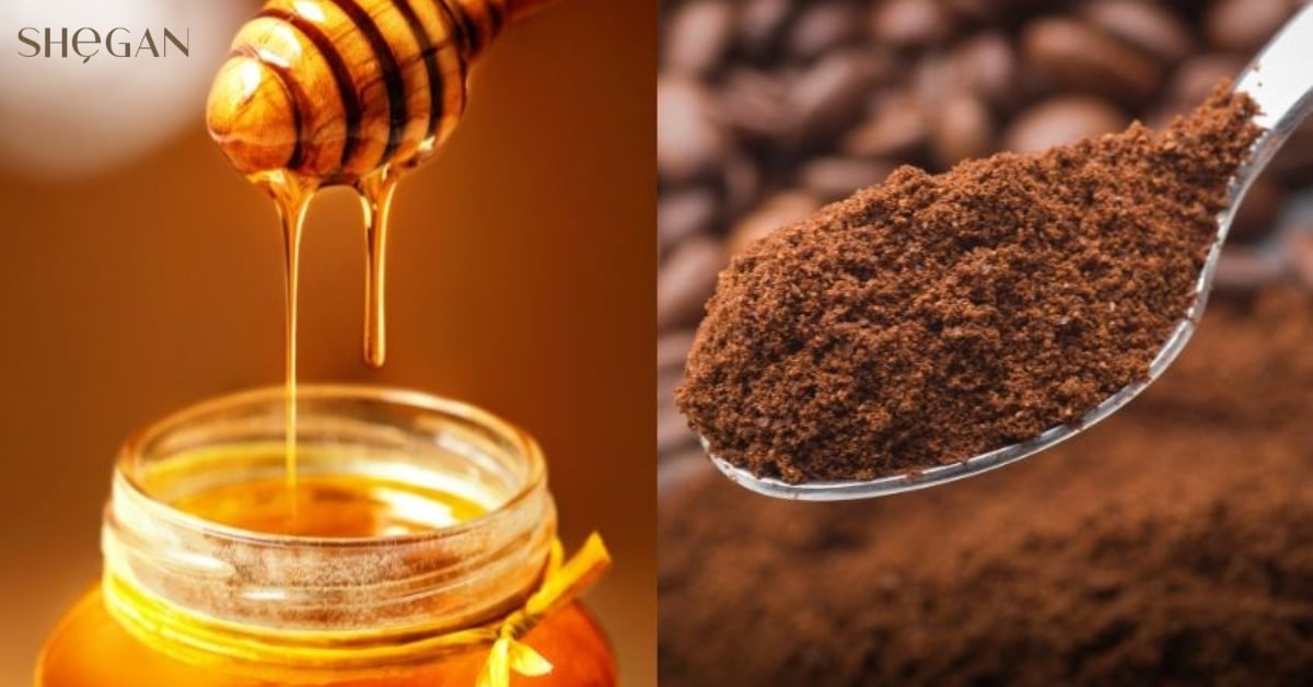 Tẩy tế bào chết với hỗn hợp mật ong và cà phê