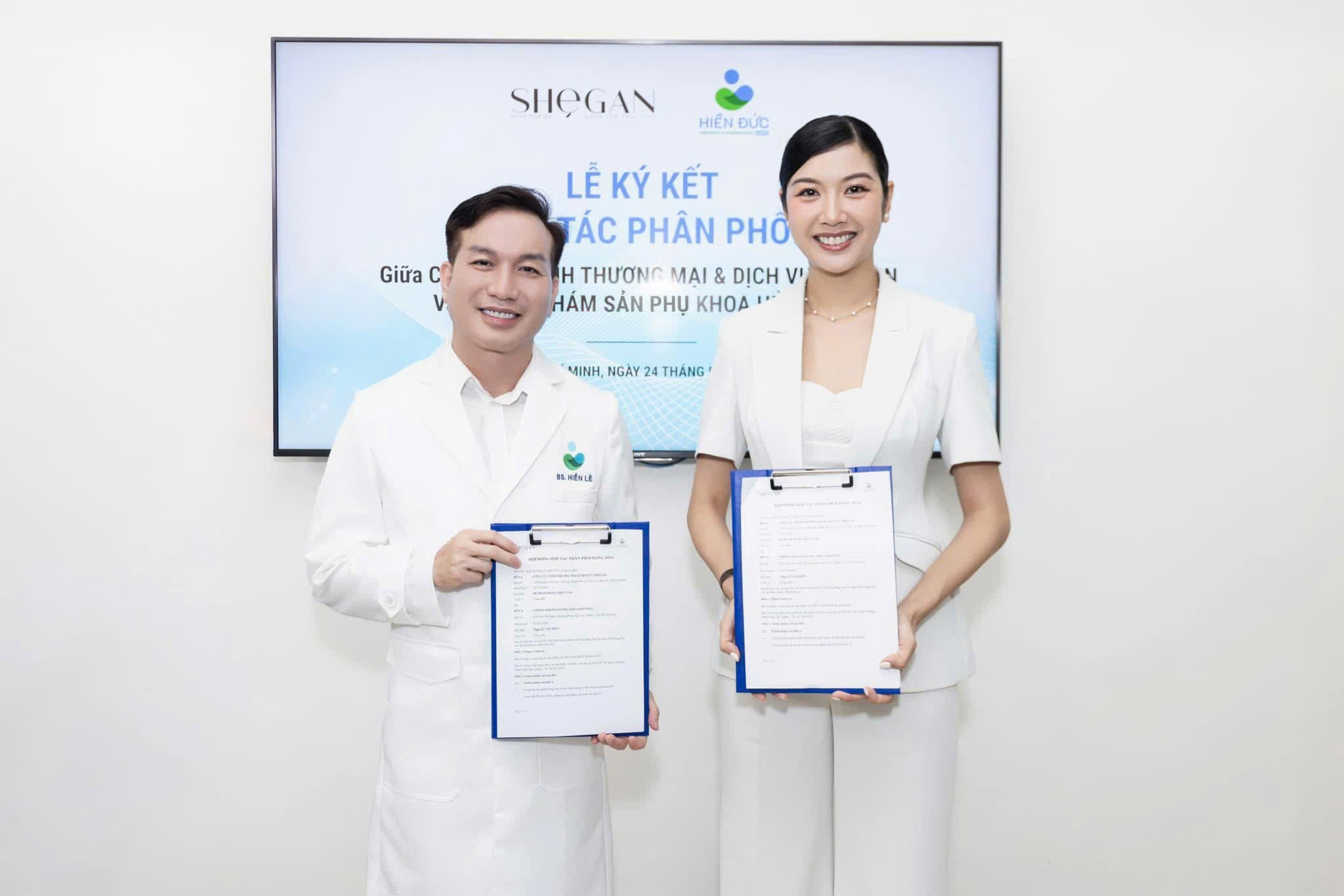 Lễ ký kết hợp tác phân phối giữa SHeGAN & phòng khám sản phụ khoa Hiền Đức