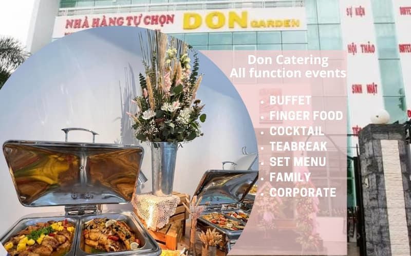 Đặt tiệc Don catering dịch vụ buffet trọn gói
