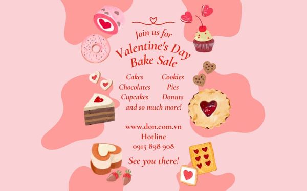 đặt tiệc don catering bánh valentine