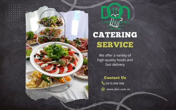 đặt tiệc don catering dịch vụ buffet finger food teabreak outside