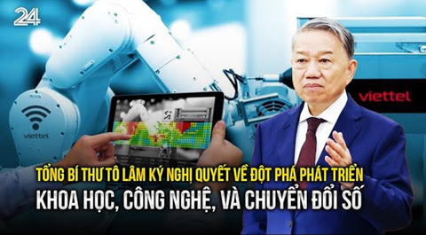 Tổng Bí thư Tô Lâm ký nghị quyết về đột phá phát triển khoa học, công nghệ, và chuyển đổi số