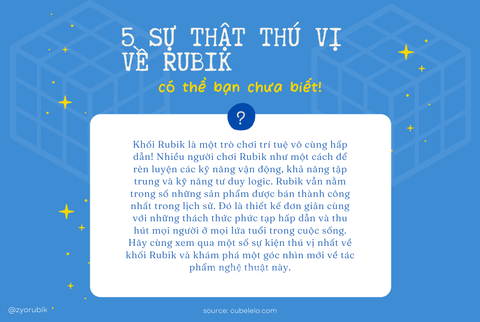 5 sự thật thú vị về khối Rubik có thể bạn chưa biết.