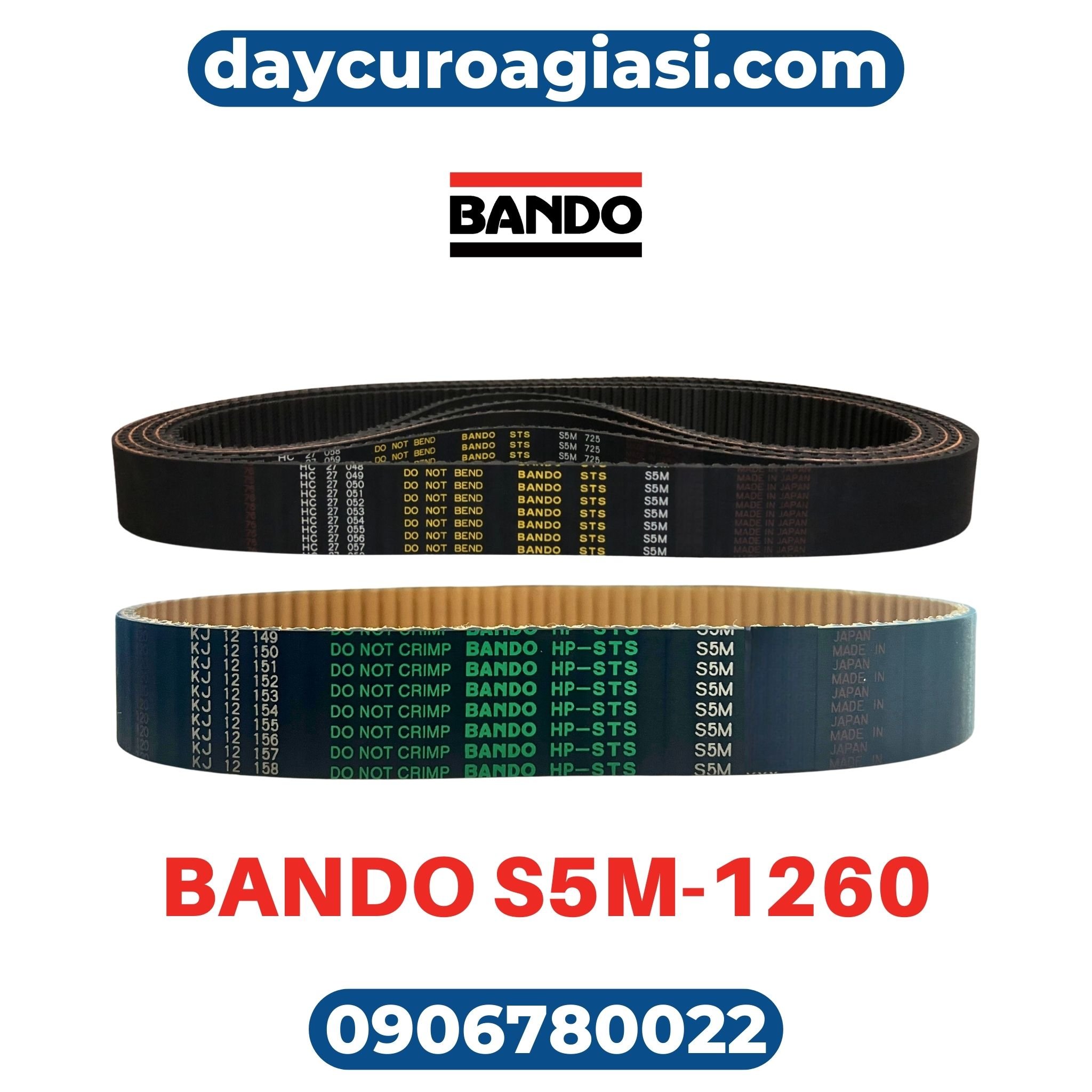 Dây curoa BANDO S5M-1260