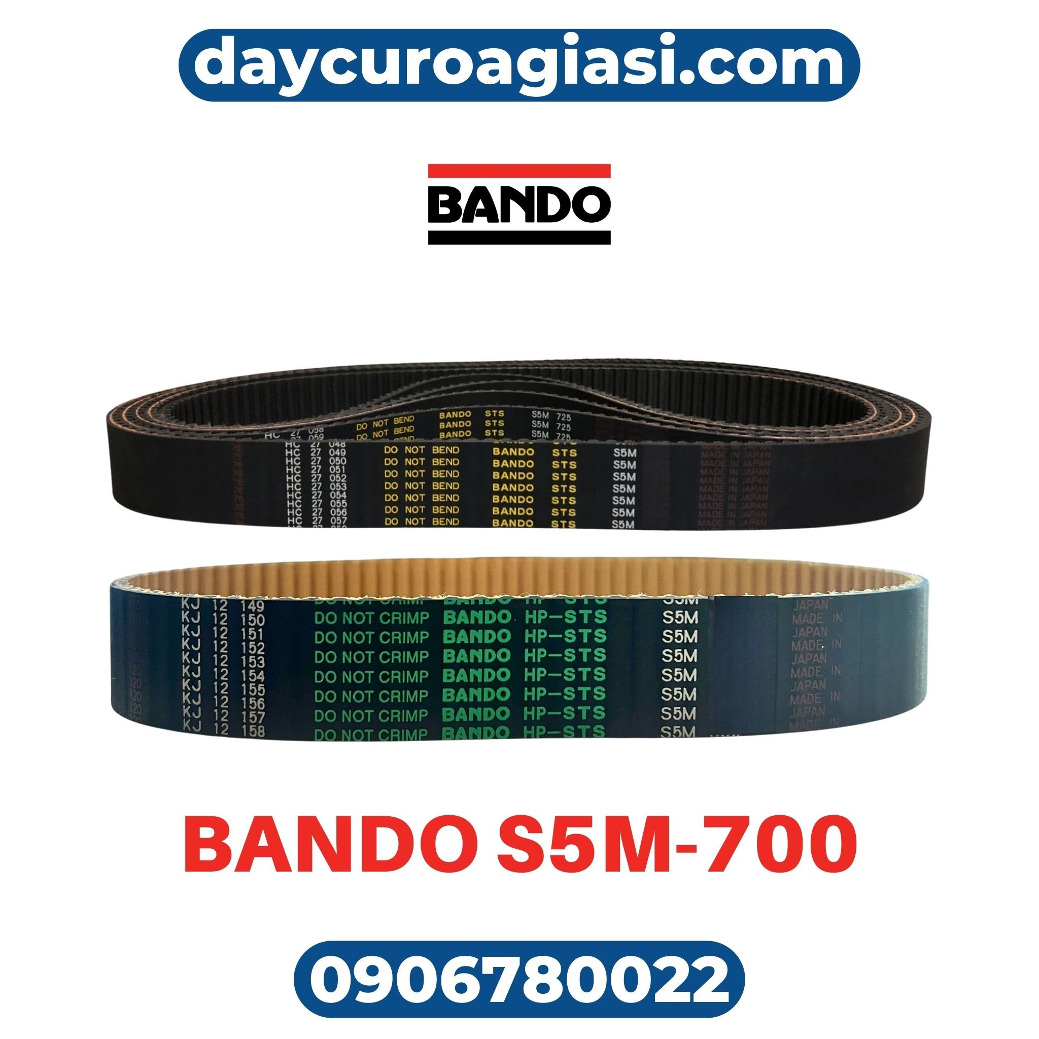 Dây curoa BANDO S5M-700