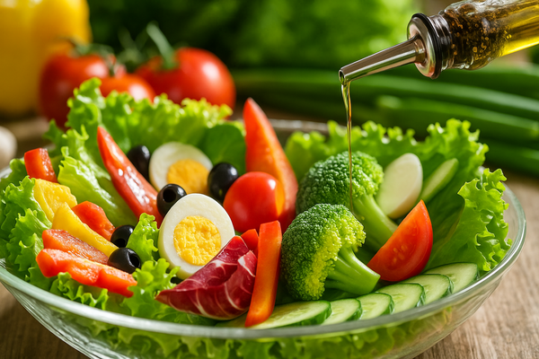 Salad Xà Lách Dưa Chuột Cà Chua