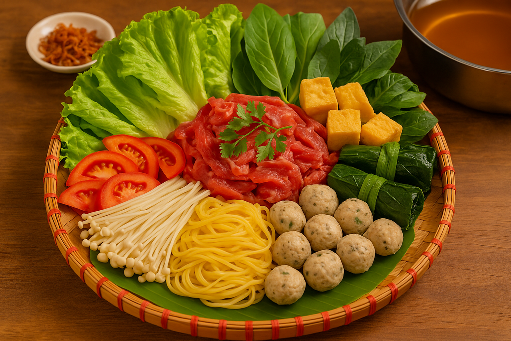 Cách nấu món lẩu bò nấm rau thơm ngon, bổ dưỡng