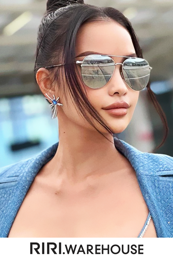 Ngọc Châu khoe outfit tại đất Mỹ: kém thon, nhưng layout makeup thì không thể bàn cãi