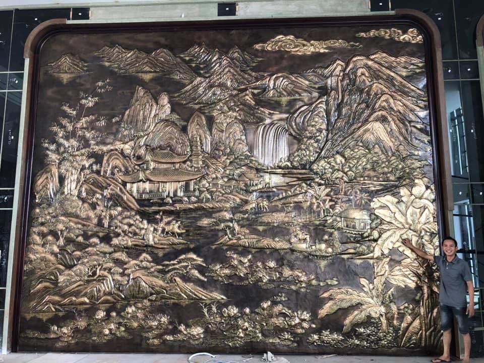 Bức tranh lớn nhất cho tập đoàn Nam Cường Nam Cường tại Nam Định