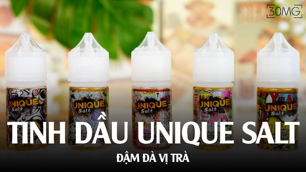 Tinh Dầu Saltnic Unique Salt - Tận Hưởng Tinh Dầu Vị Trà Đậm Đà