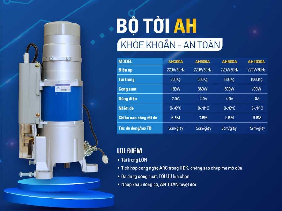 bộ tời cửa cuốn siêu êm super S7