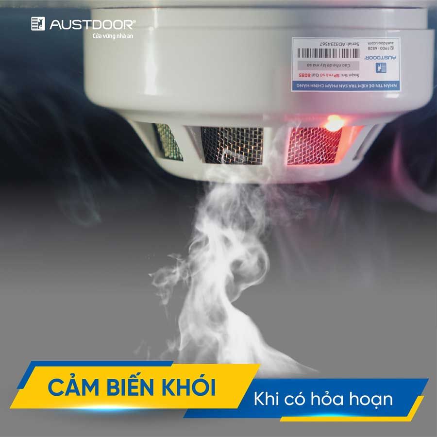 cảm biến khói cửa cuốn