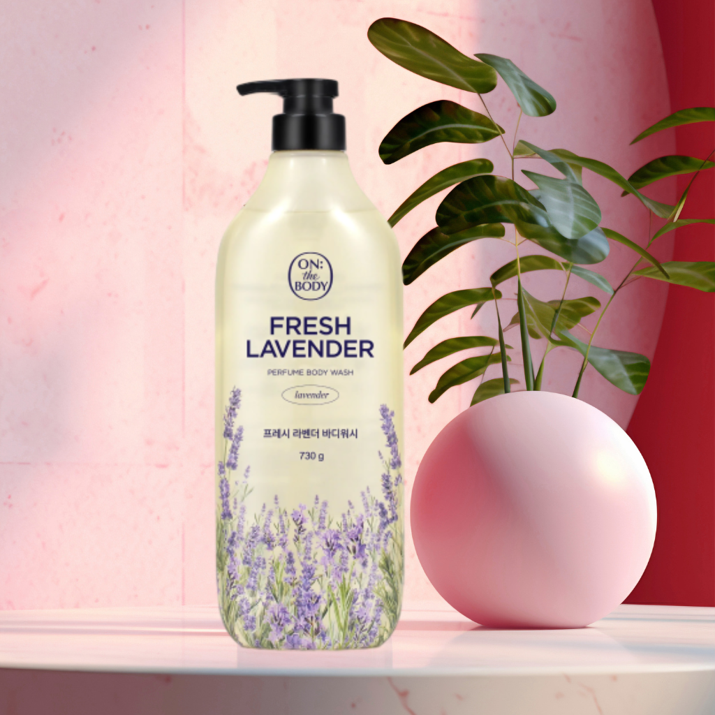 ON:) THE BODY Perfume Body Wash Fresh Lavender Scent 730g