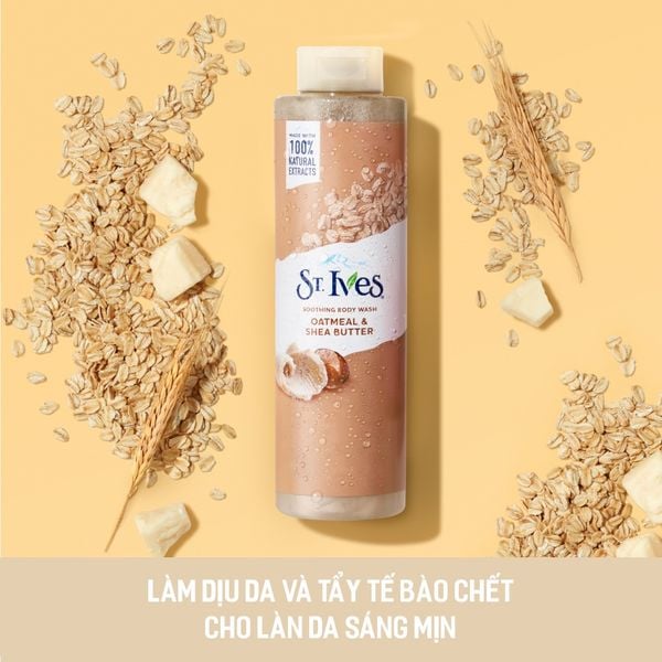 Sữa tắm ST.IVES OATMEAL & SHEA BUTTER yến mạch và bơ 650mlSữa tắm ST.IVES  OATMEAL & SHEA BUTTER yến mạch và bơ 650ml (IP01) – SammiShop