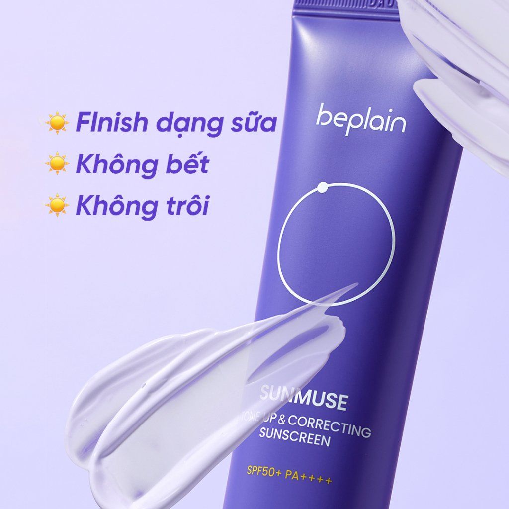 Beplain Kem chống nắng Sunmuse Tone Up & Correcting Sunscreen SPF50+ PA++++ 50ml