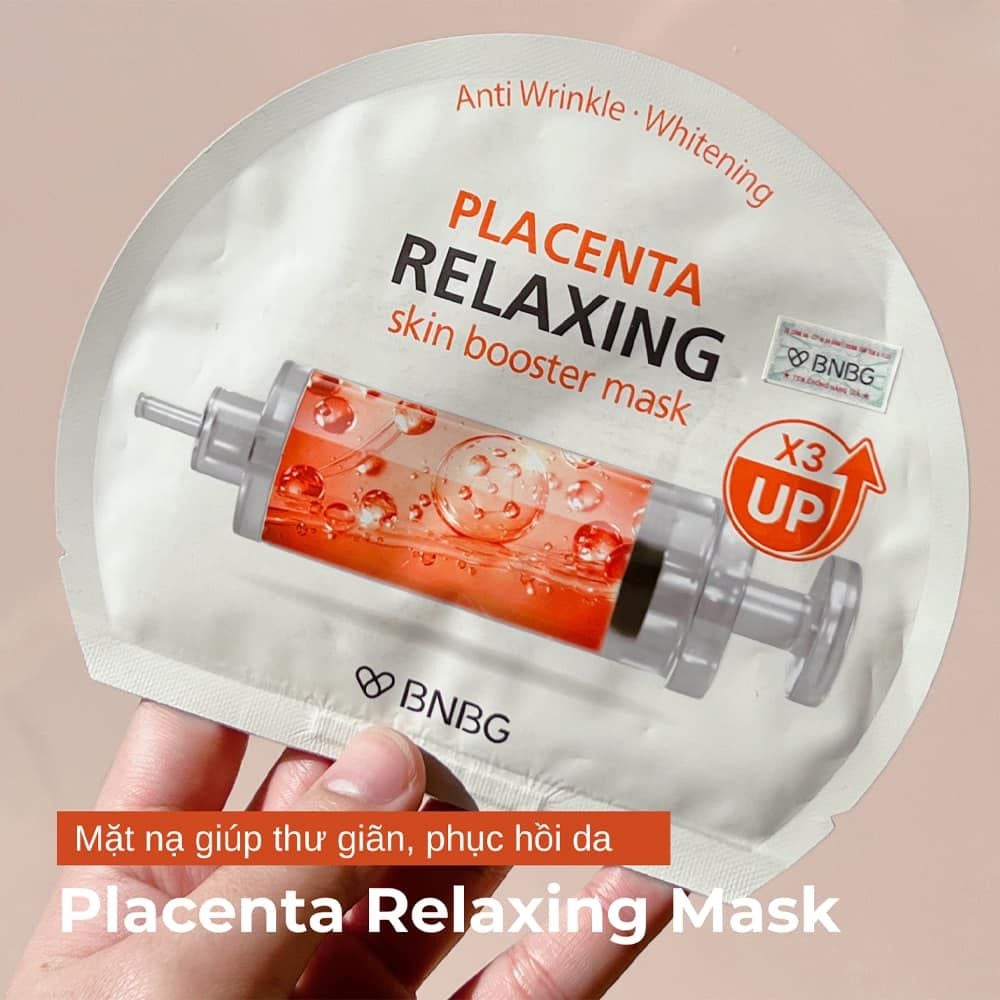 BNBG Mặt nạ Skin Booster PLACENTA Relaxing Mask 30ml