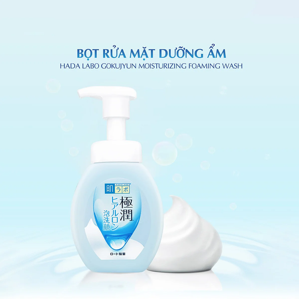 Hadalabo Bọt rửa mặt Gokujyun Moisturizing Foaming Wash