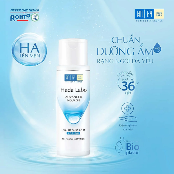 Hadalabo Dung dịch dưỡng ẩm Advanced Nourish Hyaluronic Acid Lotion ForNormal To DrySkin