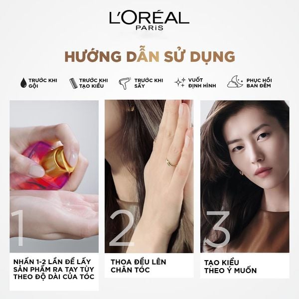 Loreal Dầu dưỡng tóc chiết xuất hoa hồng Elsseve Extraordinary Oil 100ml