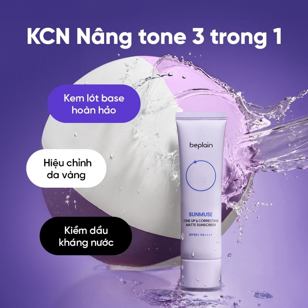 Beplain Kem chống nắng Sunmuse Tone Up & Correcting Matte Sunscreen 50ml