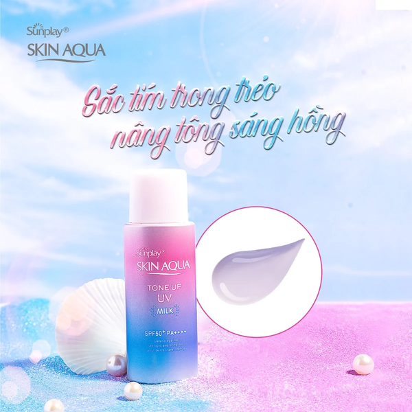 Sữa chống nắng nâng tông Skin Aqua UV Milk Lavender